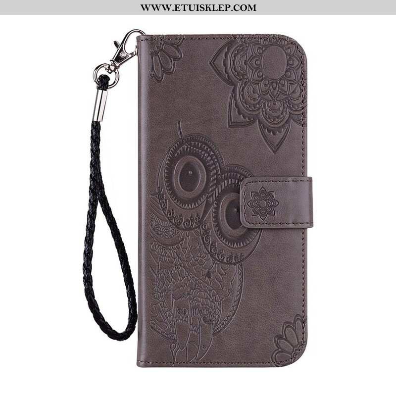 Etui Folio do Samsung Galaxy S21 5G Sowa Mandala I Smycz